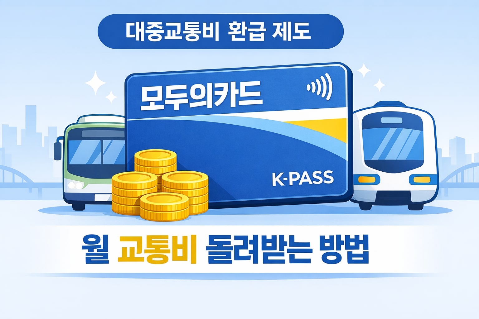 모두의카드 대중교통비 환급 제도 월 교통비 돌려받는 방법