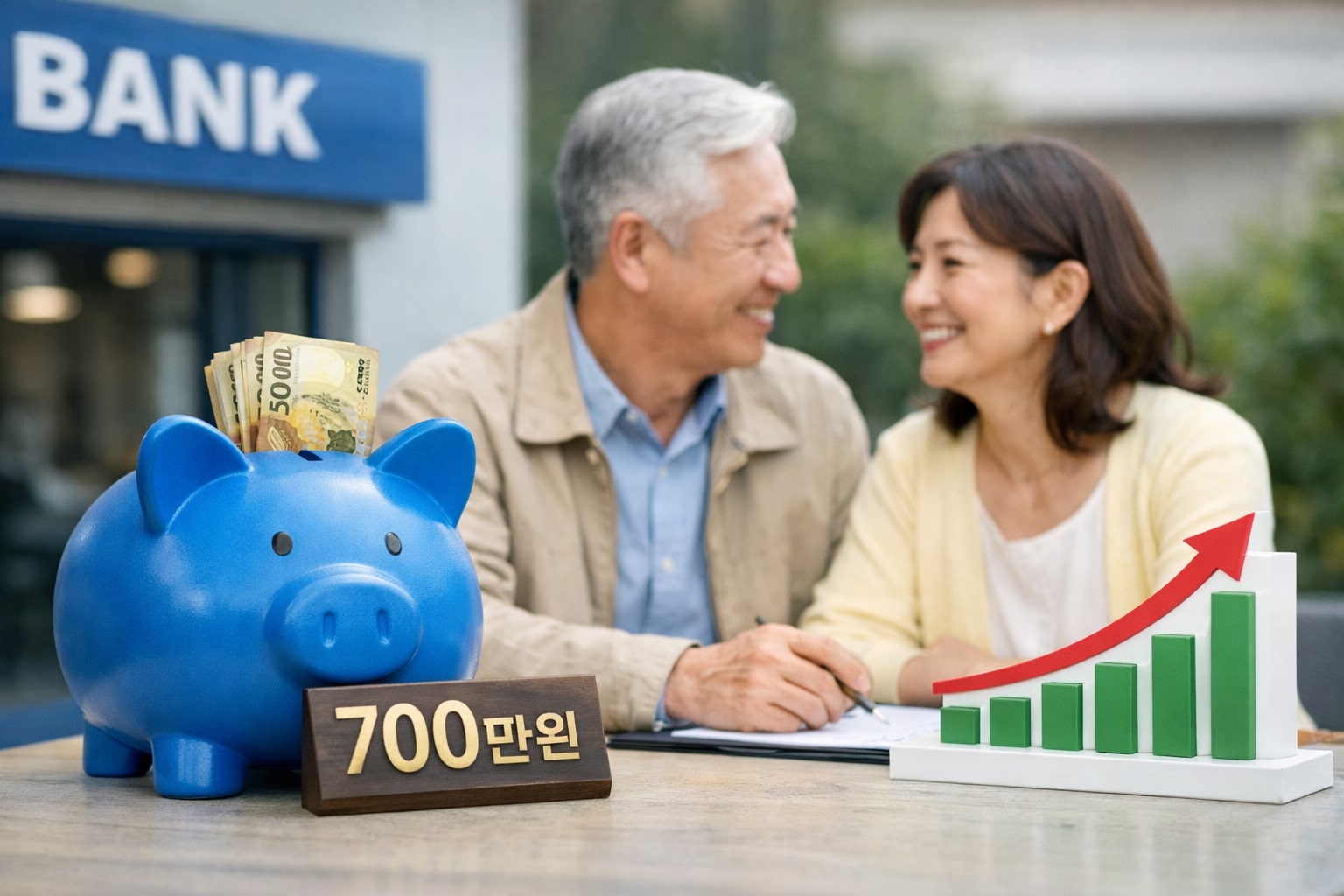 55세 이후 연금저축과 IRP에 700만원을 납입해 세액공제 혜택을 받는 구조를 설명하는 대표 이미지