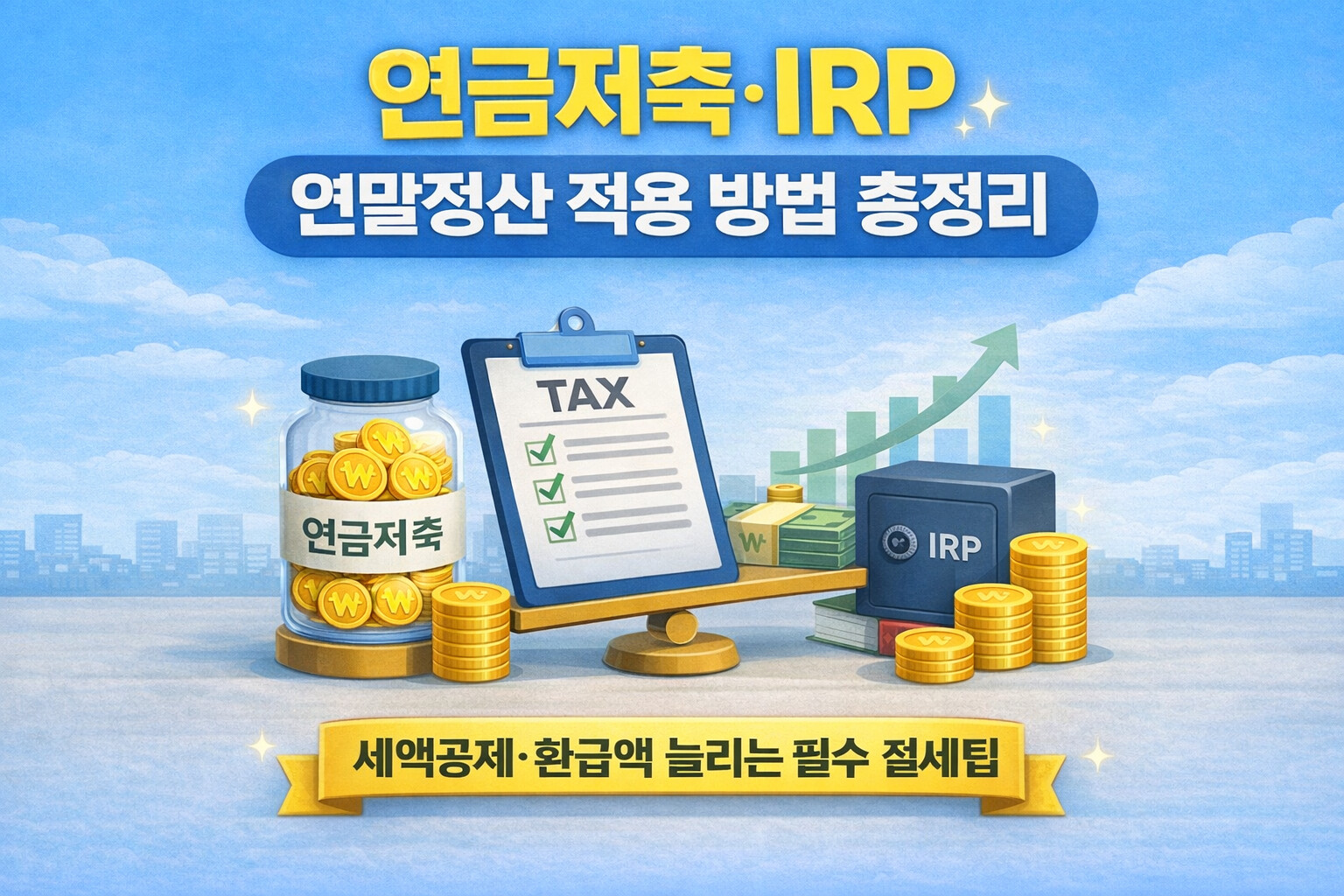 연금저축 IRP 연말정산 세액공제 이미지